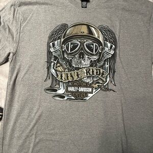Harley-Davidson Gray Skull Graphic short sleeve